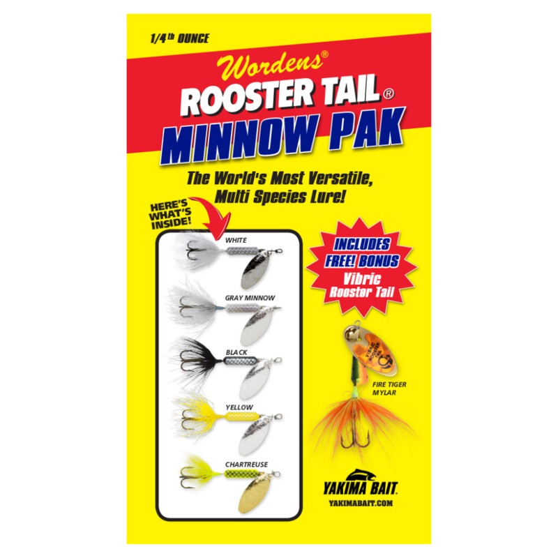 Rooster Tail Kit 1/4 oz Minnow Kit