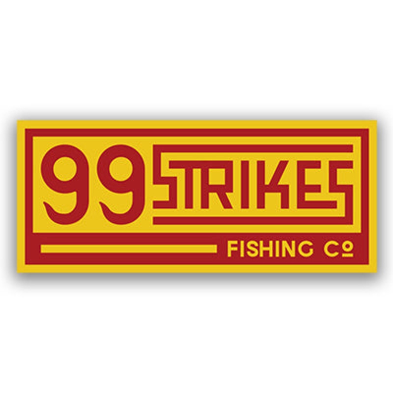 Two (2) – 99 Strikes Retro Logo Stickers