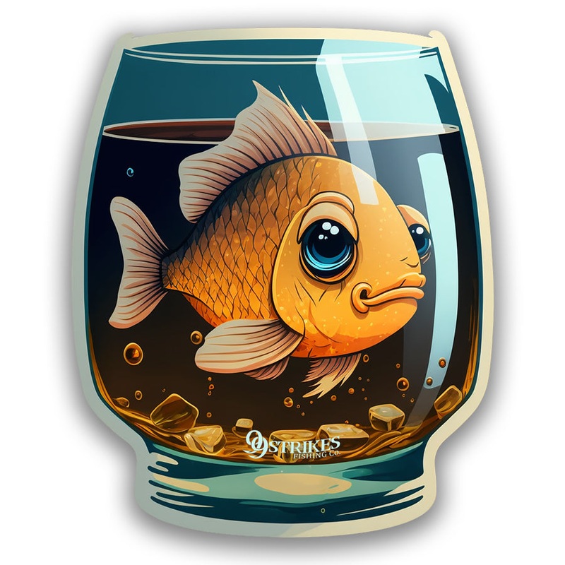 Two (2) – 99 Strikes Whiskey Fish Sticker