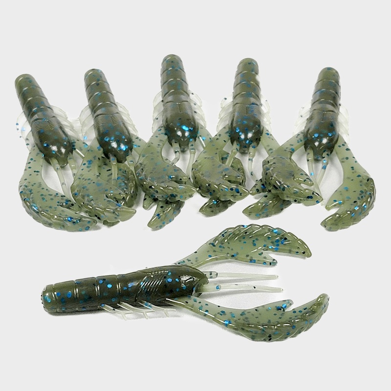 Watermelon Pumpkin Blue 3.4 Rebel Craw (6pk)
