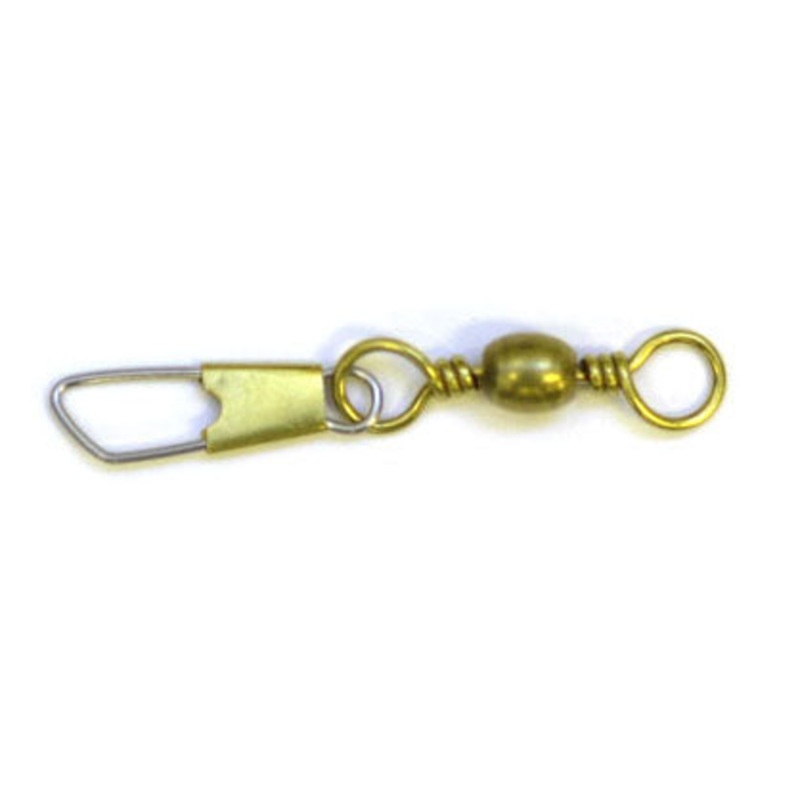Eagle Claw Barrel Swivel w/ Safety Snap