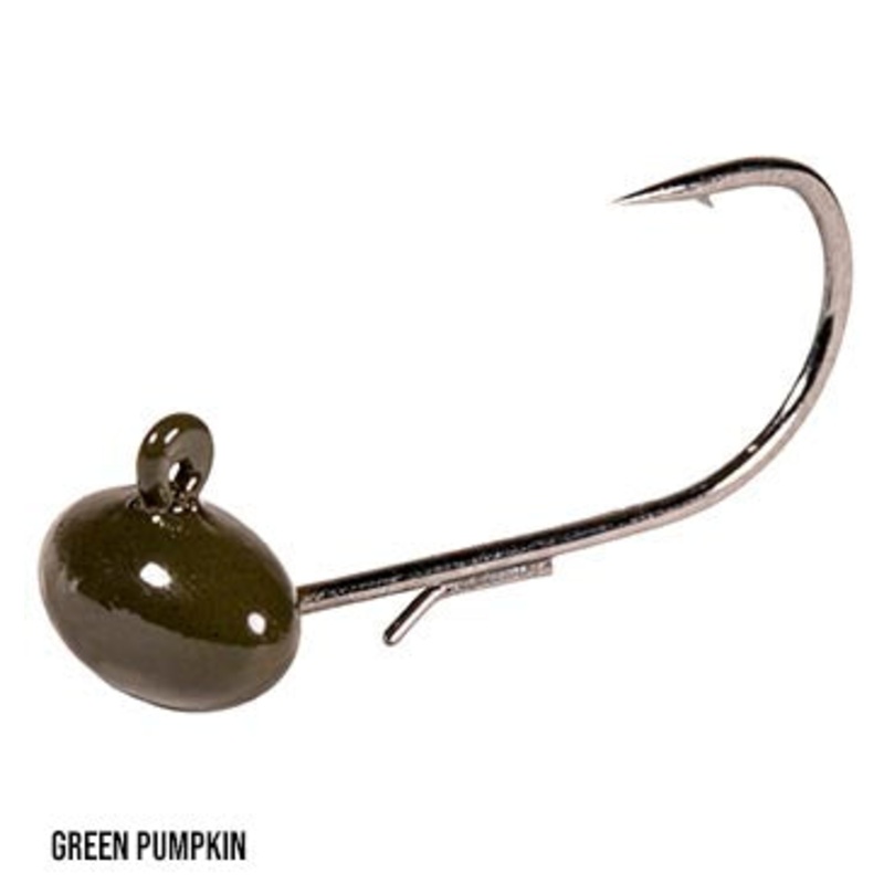 Z-Man Football Nedz Jighead|Green Pumpkin|1/8|3/16|1/4