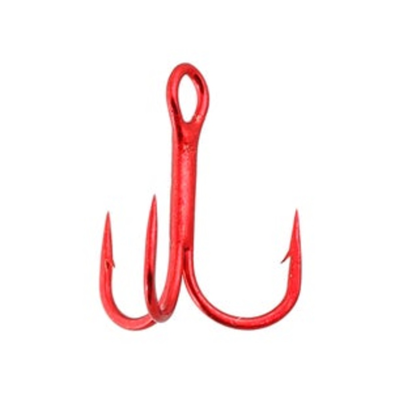 Gamakatsu Treble Round Bend-RED