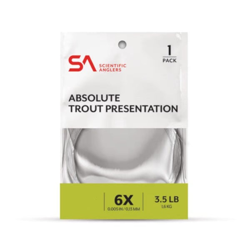 Scientific Anglers Absolute Trout Presentation Leader – Single Pack