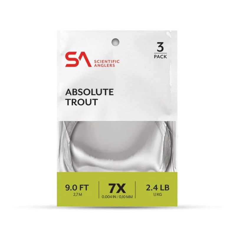 Scientific Anglers Absolute Trout Leader (3PK)