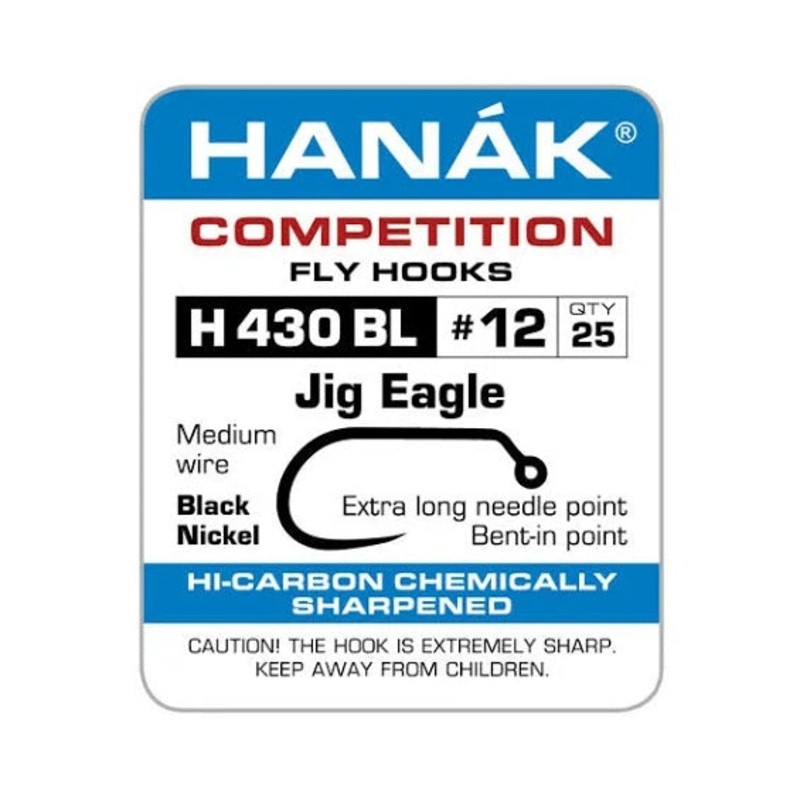 Hanak Competition Barbless Hooks Jig Eagle H430BL