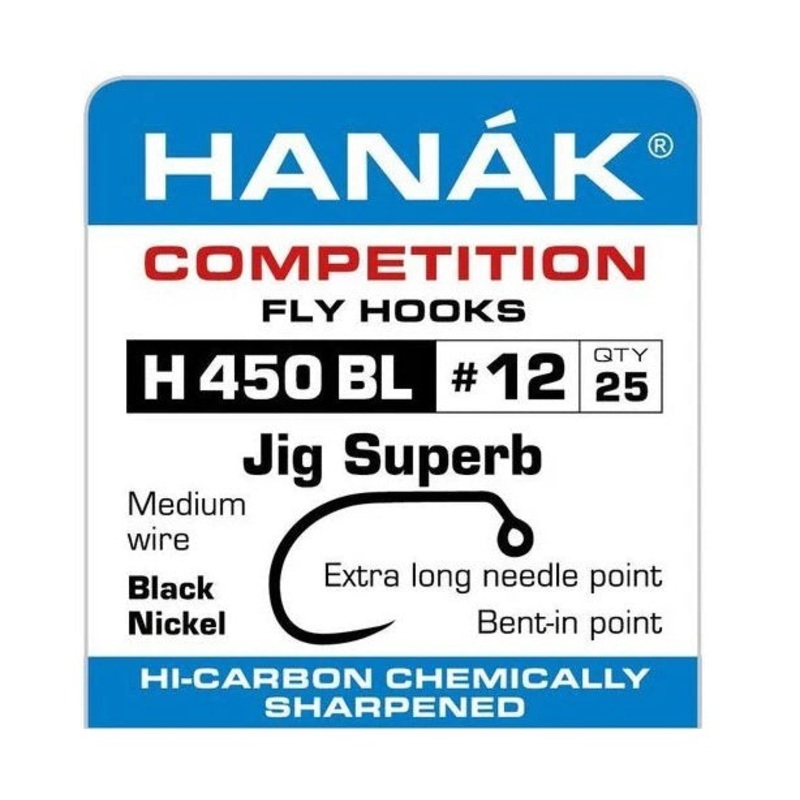 Hanak Competition Barbless Hooks Jig Superb H450BL