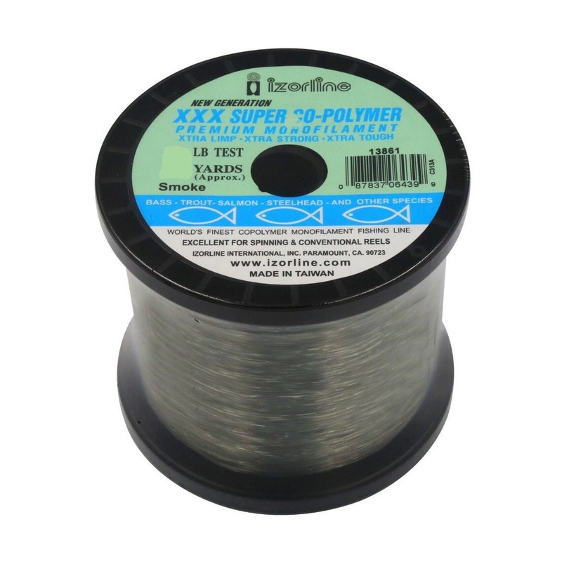 Izorline XXX Smoke 1lb Spools|20lb 2670yds|25lb 2140yds|30lb 1780yds|40lb 1480yds