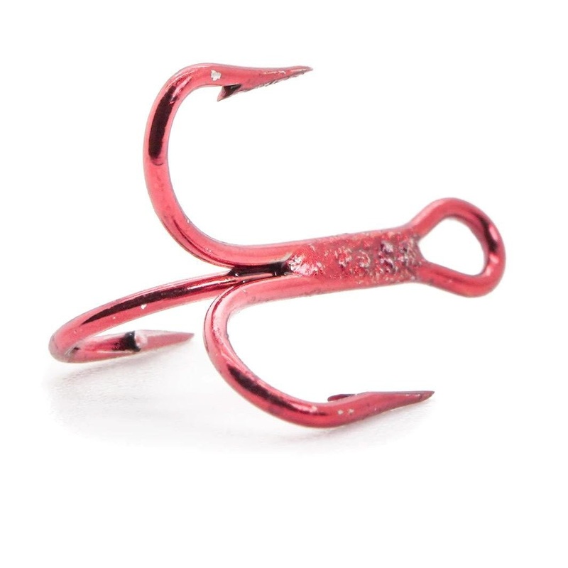 Mustad Red Treble Hooks|Size 16 Qty 5|Size 14 Qty 5|Size 12 Qty 5|Size 16 Qty 25|Size 14 Qty 25|Size 12 Qty 25