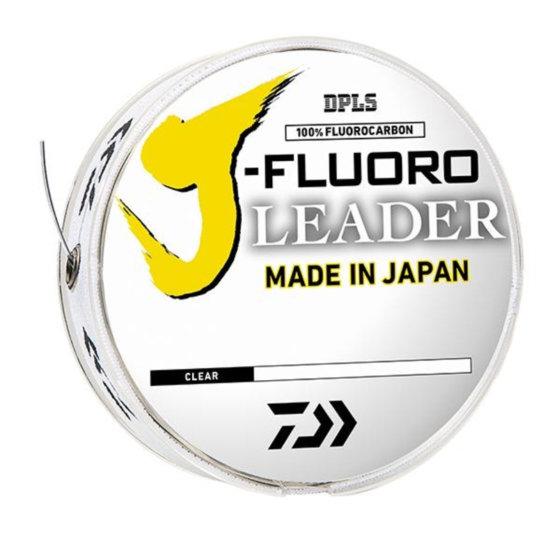 Daiwa J-Fluoro Leader Line|2lb 100yd|4lb 100yd|6lb 100yd|8lb 100yd|10lb 100yd|12lb 100yd|15lb 100yd|20lb 100yd|25lb 50yd|30lb 50yd|100lb 50yd|150lb 50yard