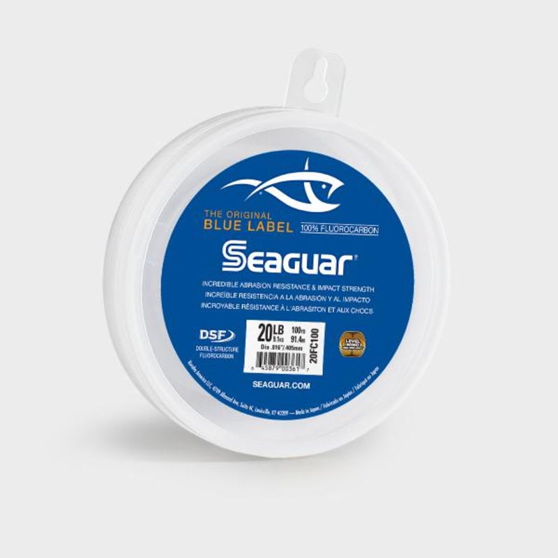 Seaguar Blue Label 100% Fluorocarbon 100 Yards Leader Line
