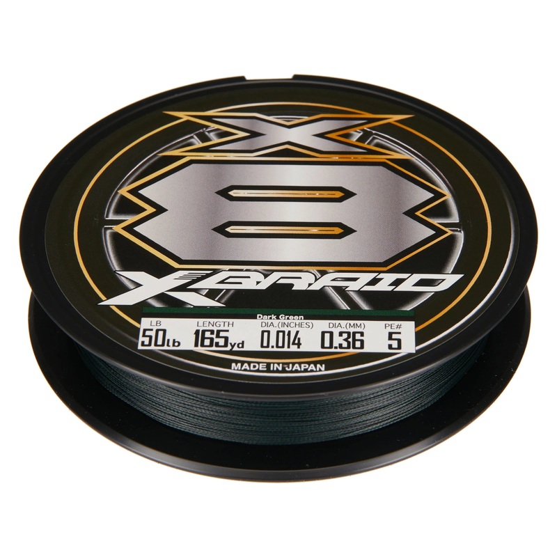 XBraid X8 Braid|Dark Green 6lb 165yd|Dark Green 8lb 165yd|Dark Green 8lb 330yd|Dark Green 10lb 165yd|Dark Green 10lb 330yd|Dark Green 10lb 3300yd|Dark Green 15lb 165yd|Dark Green 20lb 165yd|Dark Green 20lb 330yd|Dark Green 30lb 165yd|Dark Green 30lb 330yd