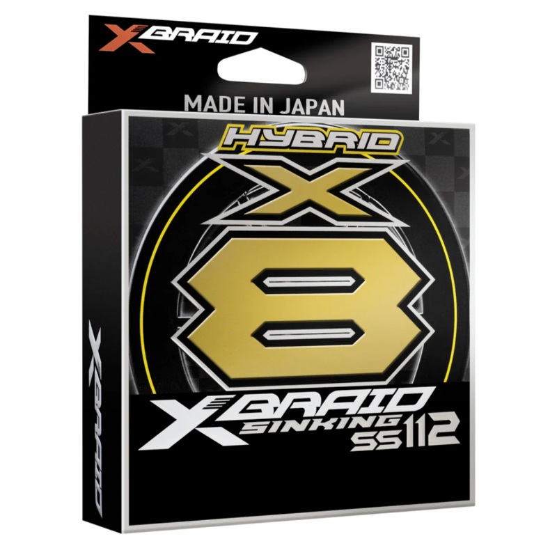 XBraid X8 Sinking SS112|Yellow|8lb 165yd|10lb 165yd|15lb 165yd|20lb 165yd|30lb 165yd
