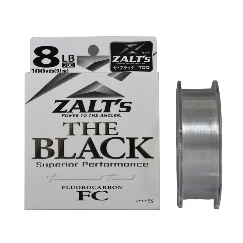 Zalt’s The Black Fluorocarbon|6lb|8lb|10lb|12lb|14lb|16lb|20lb