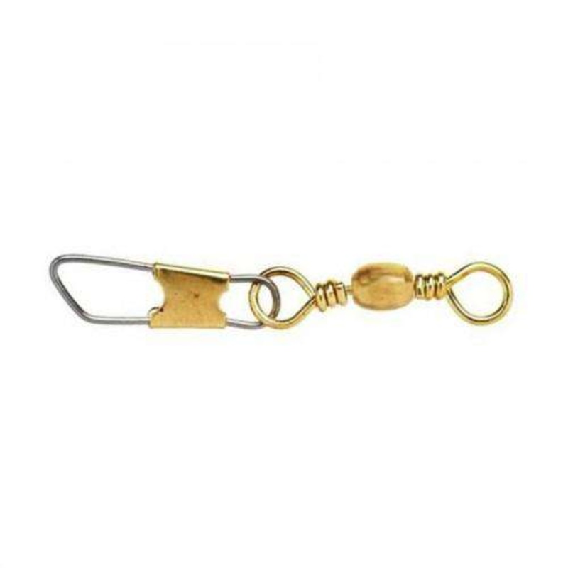 Eagle Claw Barrel Swivel with Heavy Duty Safety Snap