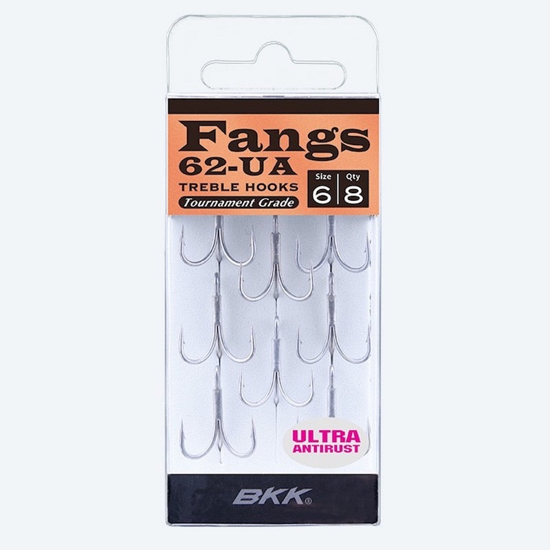 BKK Fangs 62-UA Treble Hook||12||10||8