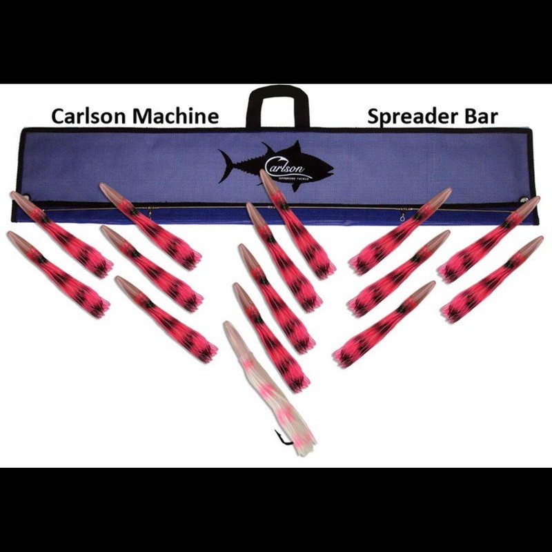 Carlson Machine Spreader Bar 36 with 14 9 Machine Lures and 12 Machine Stinger