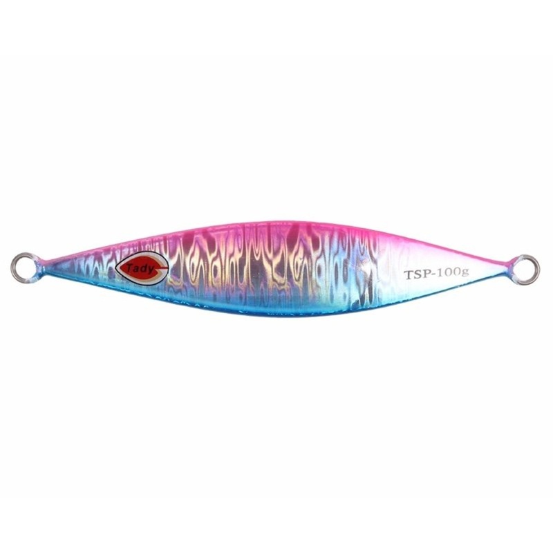 Tady TSP Slow Pitch Jigs|7 oz – 200g|5 1/4 oz – 150g|3 1/2 oz – 100g|1 3/4 oz – 50g|Blue Hologram|Blue/Pink|Green Hologram|Purple Hologram|Yellow/White|Blue Yellow Hologram|Blue Green Yellow|Yellow White Hologram