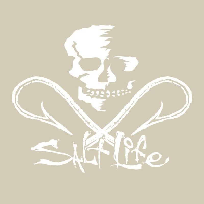 Salt Life Hooked Skull Decal|Salt Life Hooked Skull Decal