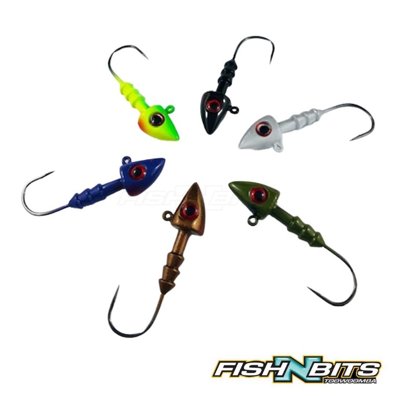 Bassman – Jigheads|7g|10g|Olive|Black|Brown|White|Chartreuse