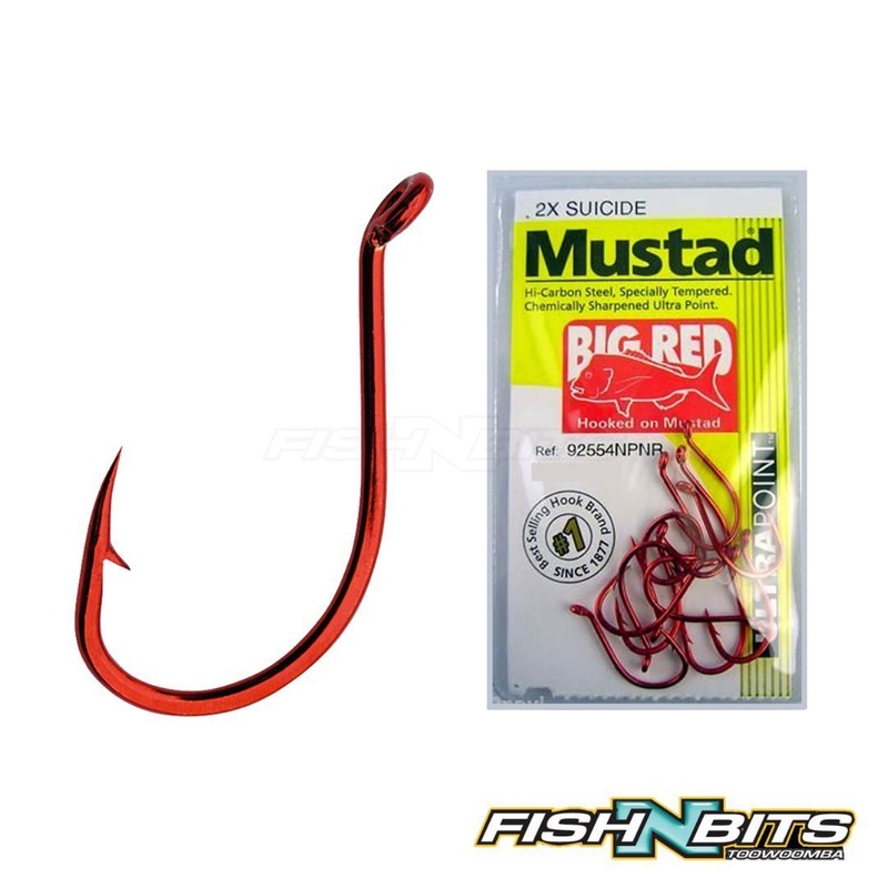 Mustad – Big Red Hooks|1/0|2/0|4/0|5/0|3/0|6/0|7/0