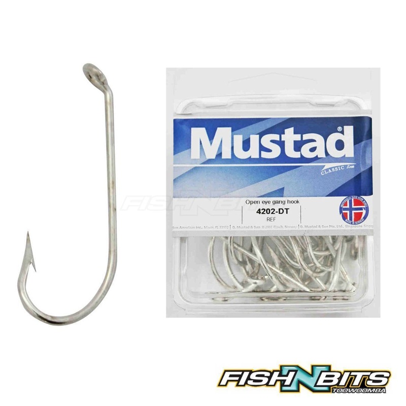 Mustad – Open Eye Gang Hooks|6/0|5/0|4/0|3/0|2/0|1/0