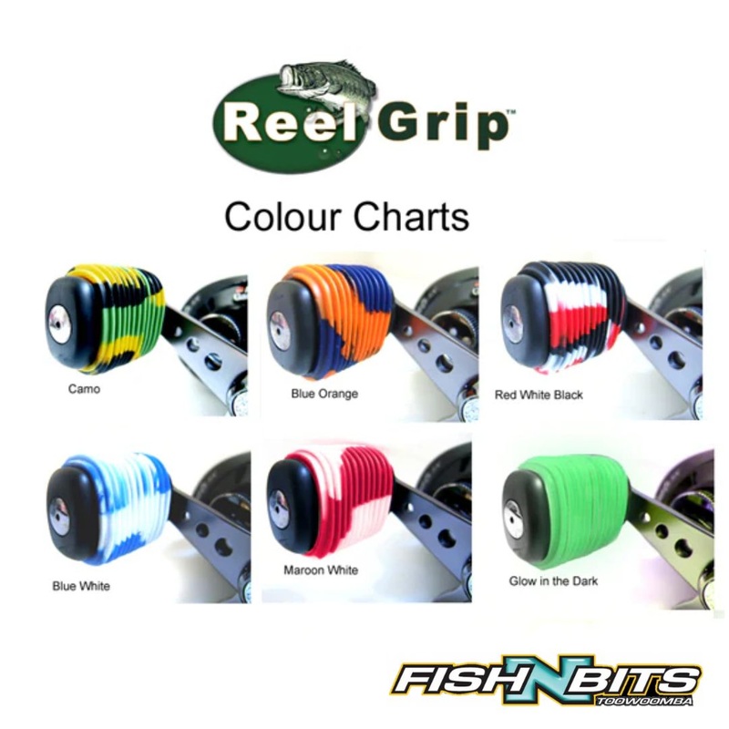 Reel Grips|Blue/Orange|Glow In The Dark|Camo|Maroon/White|Red/White/Black|Blue/White