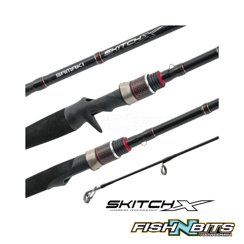 Samaki – Skitch-X (New)|SKX-561BH 5’6″ 10-20lb 3/8 – 1oz 1pc|SKX-601BH 6’0″ 10-20lb 3/8 – 1oz 1pc|SKX-601SM 6’0″ 8-14lb 1/4 – 5/8oz 1pc|SKX-701SH 7FT 10-20lb 1pc|SKX-702SH 10-20lb 2pc