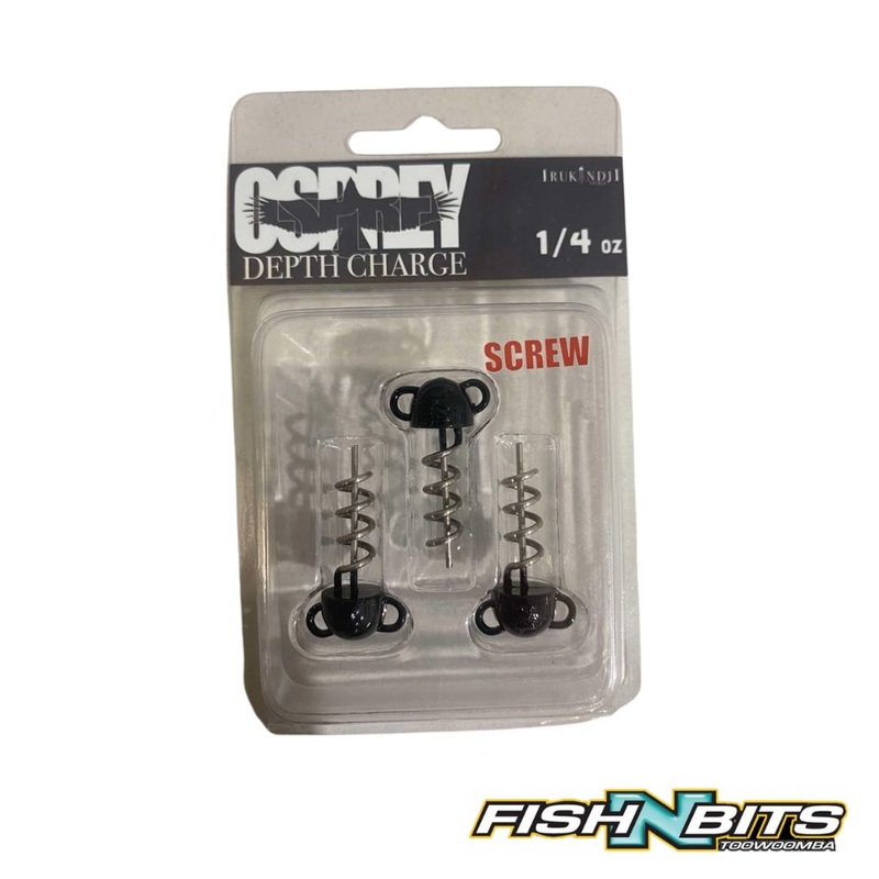 Irukandji – Osprey Depth Charge Screw Weight (Black)