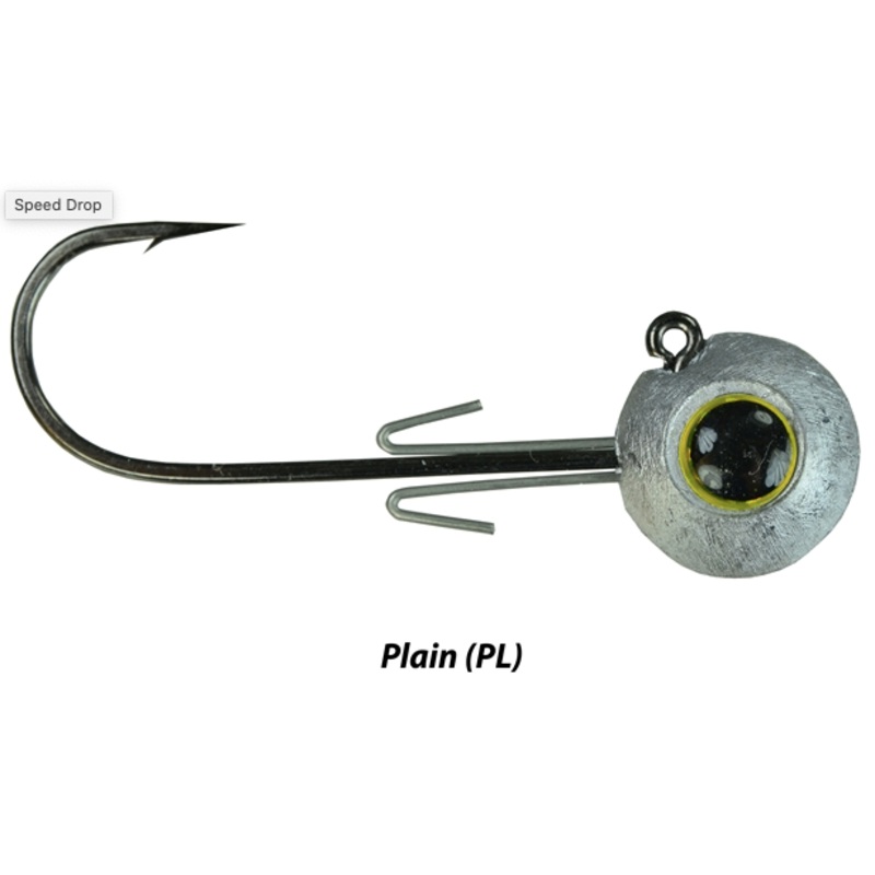 Picasso Speed Drop Jig Head|1/4oz.  2/0|1/4oz   3/0|3/8oz  2/0|3/8oz  3/0|3/16oz 2/0|Plain