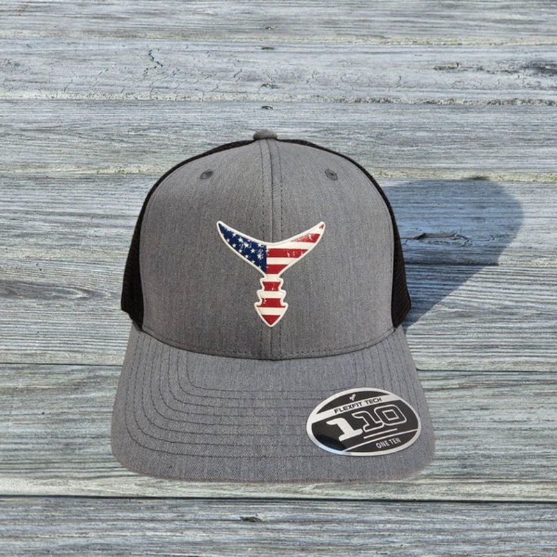 Chasing Tail – Liquid Embroidered Snap Back Hat – Heather Gray / Black