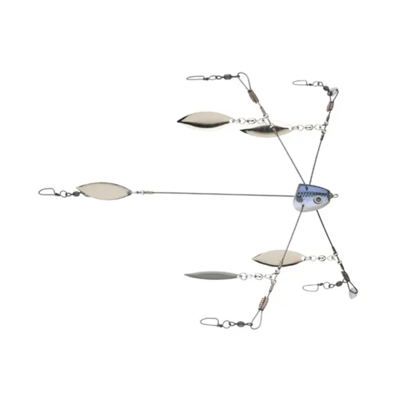 Strike King Tour Grade Bladed Titanium Umbrella Rig Blue Gizzard