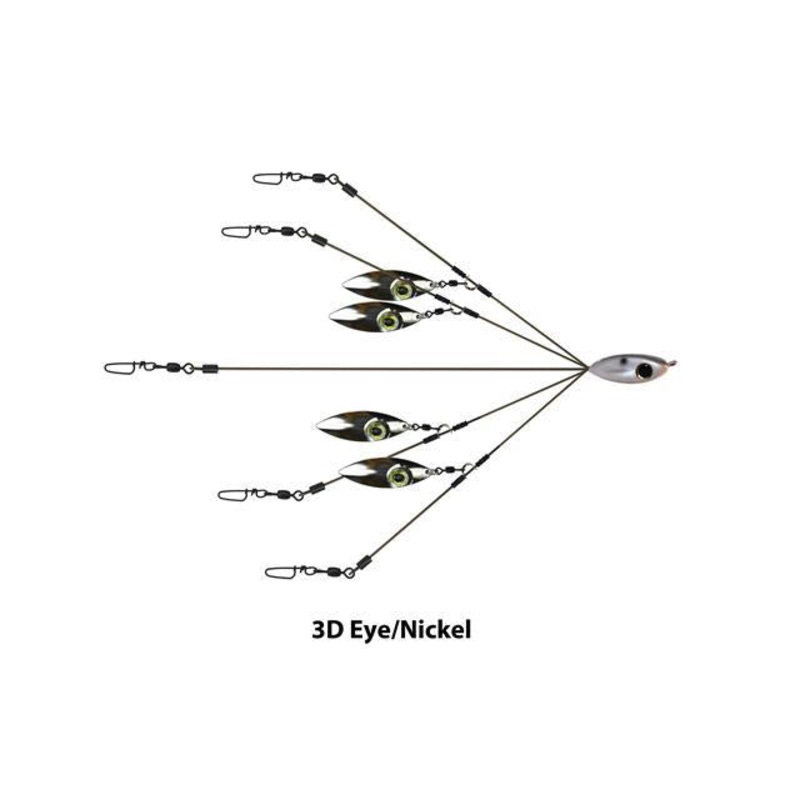 Picasso 8 School-E-Rig Bait Ball Nickel Willow with Eye