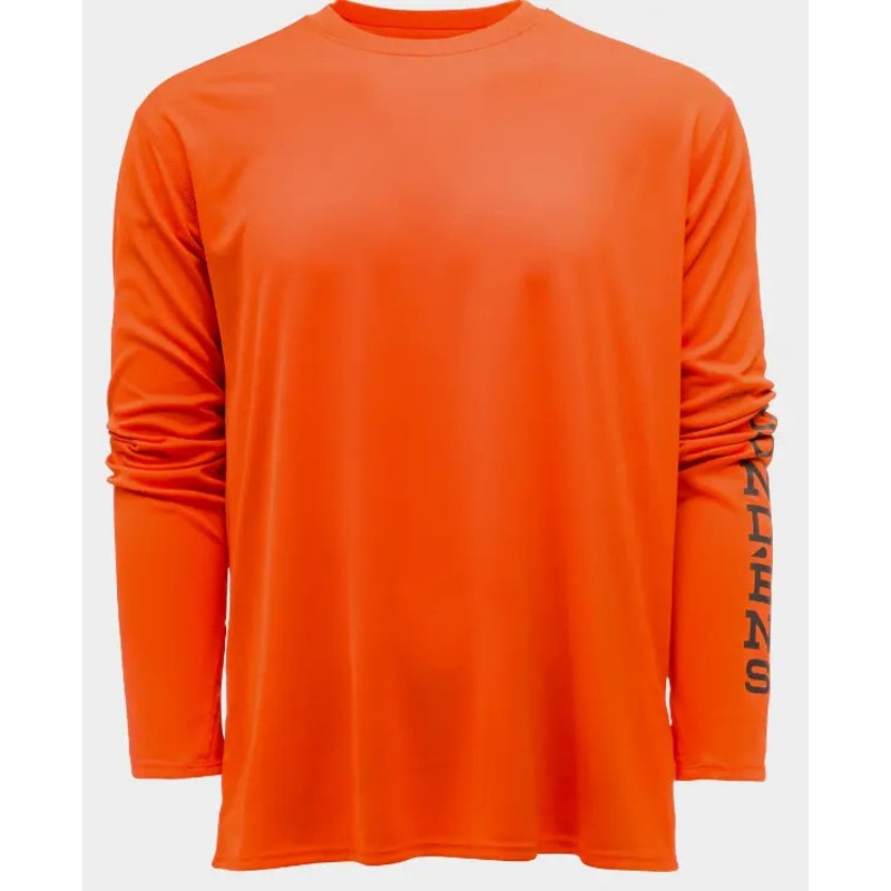 Grundens Tough Sun Crew Red Orange