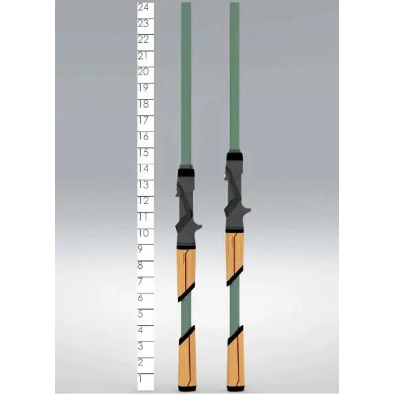 St. Croix Mojo Bass Glass Trigon Casting Rod – 7’2 Heavy Mod JOC72HM