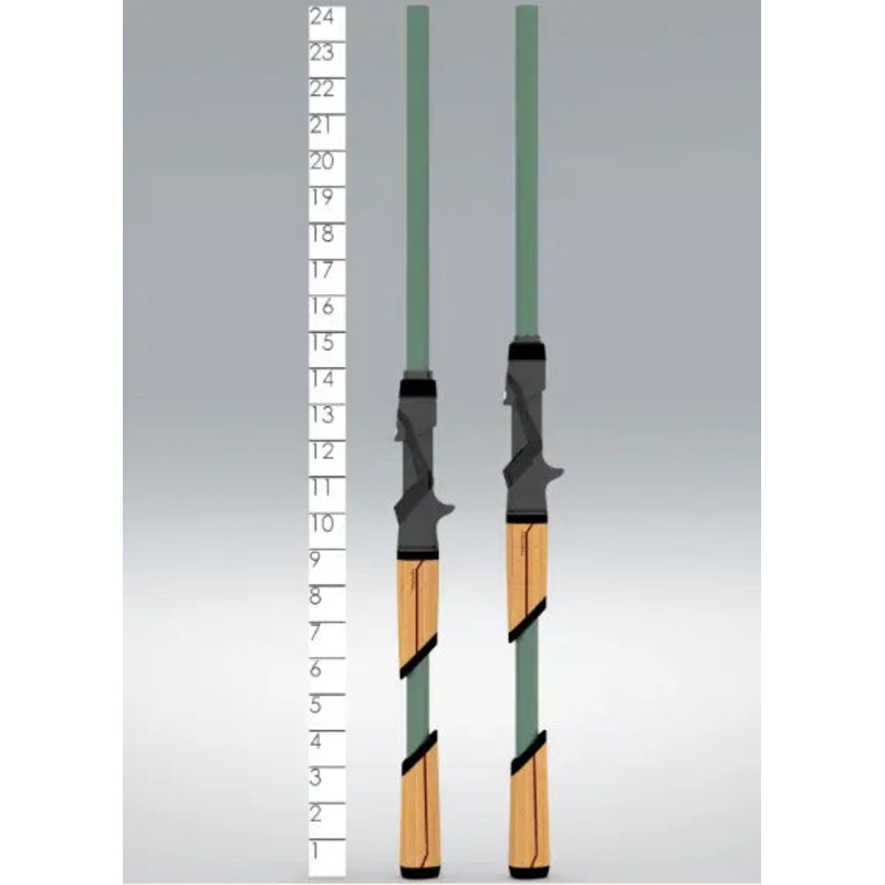 St. Croix Mojo Bass Glass Trigon Casting Rod – 7’2 Med Mod JOC72MM
