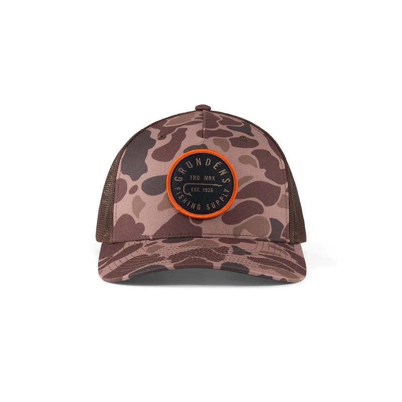 Grundens Hook Trucker Hat Duck Camo One Size