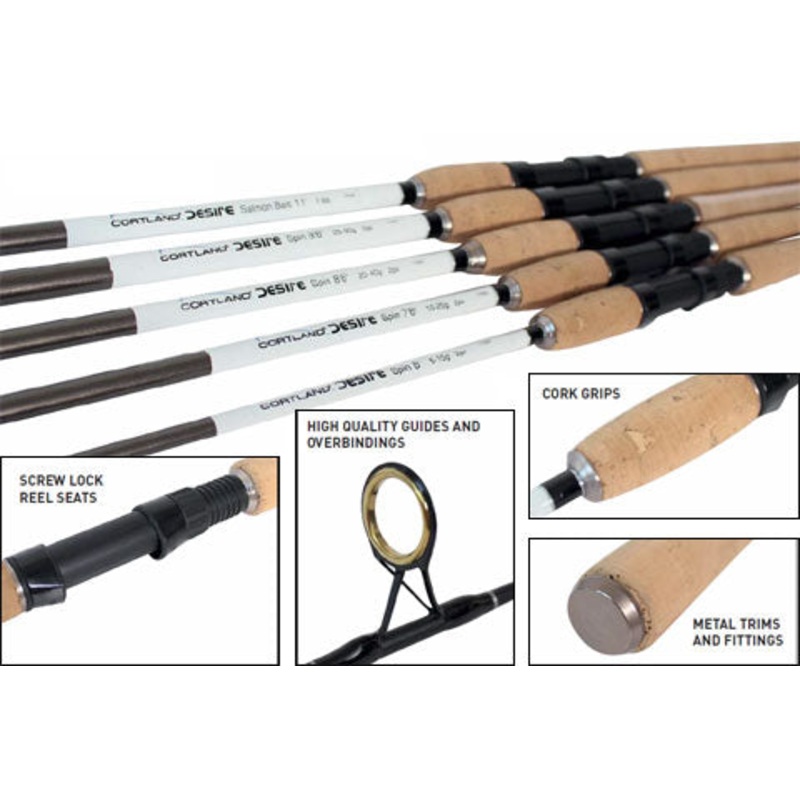 Cortland Desire Spinning Rods|7′ 6 ” 10-25gr|9′ 6″ 20-60gr