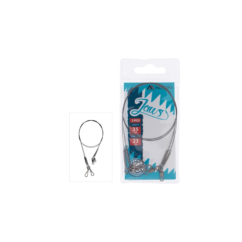 Mikado Jaws Titanium Leader – 2 pack