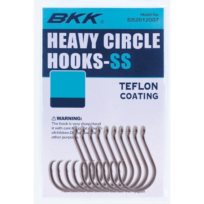 BKK Heavy Circle Hooks – SS|SIZE 2|SIZE 1/0|SIZE 3/0|SIZE 5/0