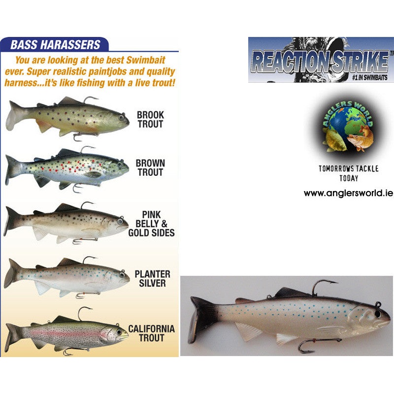 Reaction Strike Bass Harasser Swimbait lure