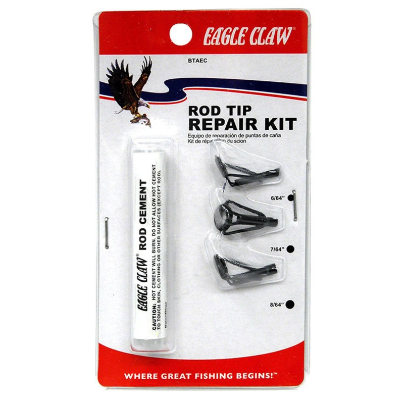 Eagle Claw Rod Tip Repair Kit|Black|Gold