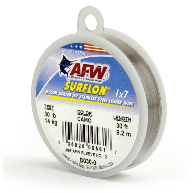 AFW Surflon Nylon Coated 1×7 Stainless Leader