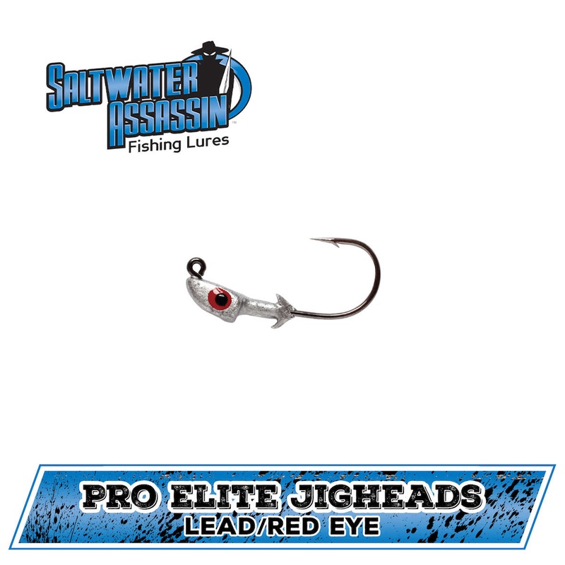 SALTWATER ASSASSIN PRO ELITE|1/16 OZ|1/4 OZ|1/8 OZ|1/18 OZ|LEAD/ RED EYE|CHARTREUSE|WHITE|GOLD|NEW PENNY|BLACK|chartreuse|Red Gold Flk|Chartreuse