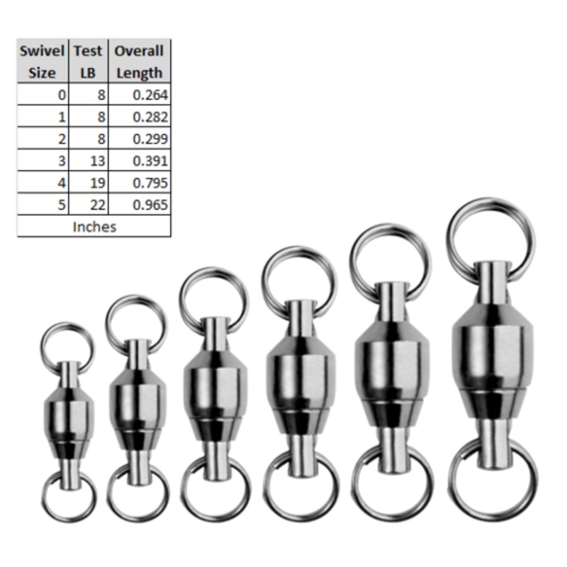 Spro Ball Bearing Swivel W/ 2 Split Rings