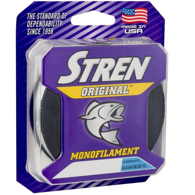 Stren Original Monofilament|4|6|8|10|14|17|20|12|6LB | Clear/Blue Fluorescent