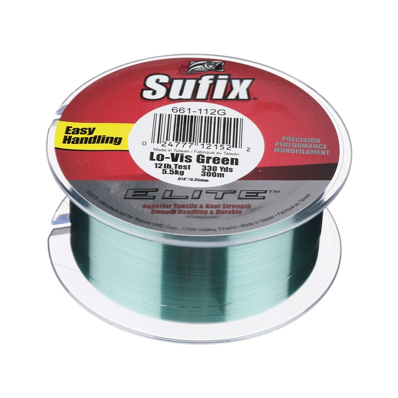 Sufix Elite Mono|6lb Green|8lb Green|12lb Green|14lb Green|17lb Green|20lb Green|10lb Green