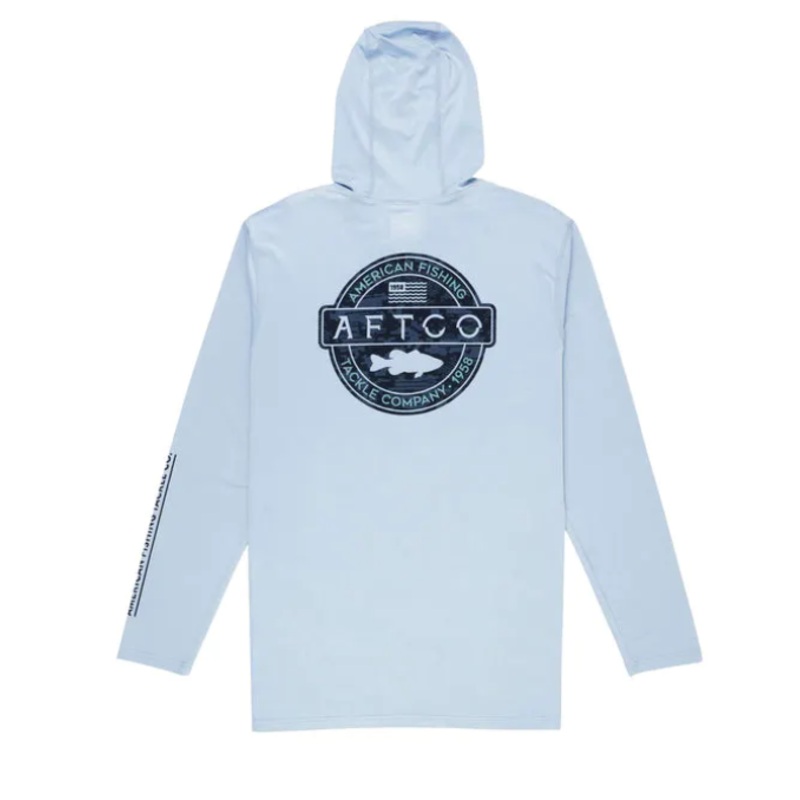 AFTCO Bass Patch Hooded Long Sleeve