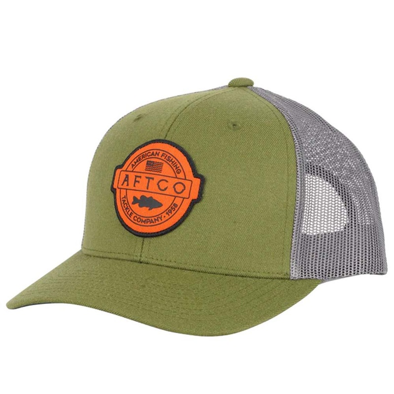 AFTCO Bass Patch Trucker|Drab Olive