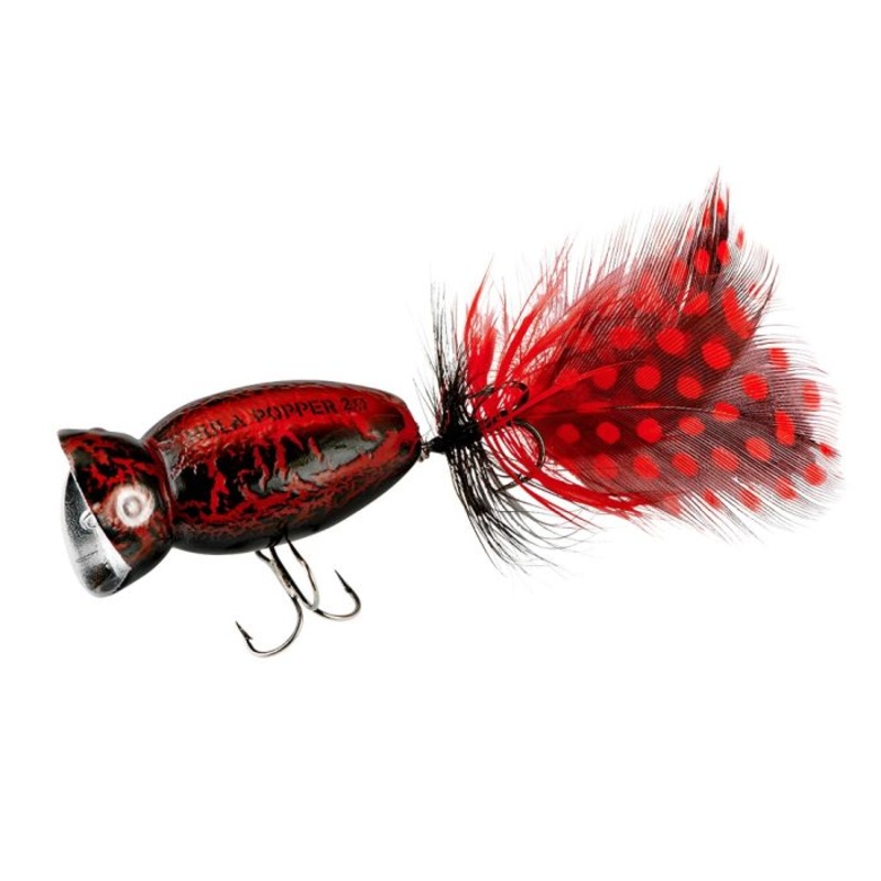 Arbogast Hula Popper 2.0|Black Death